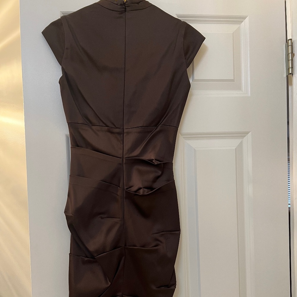 Brown evening dress